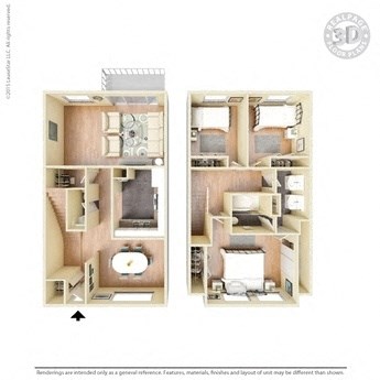 3 bedroom floor plan